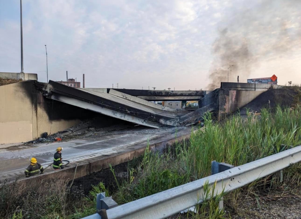 The destroyed section of the highway is expected to impact traffic for the whole region. 
