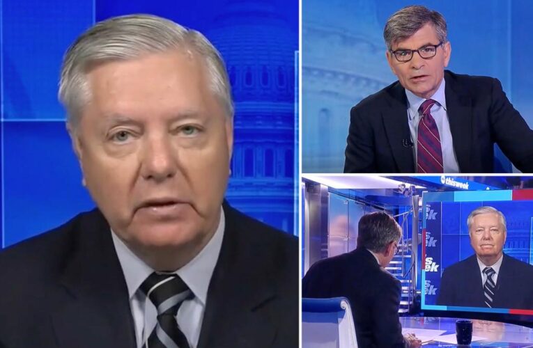 Sen. Lindsey Graham barks at George Stephanopoulos during Trump indictment interview
