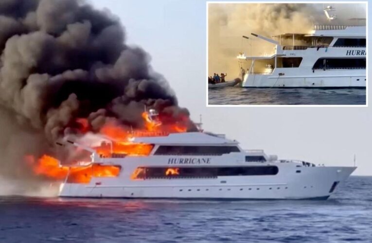 Three UK divers dead after huge boat blaze on Red Sea