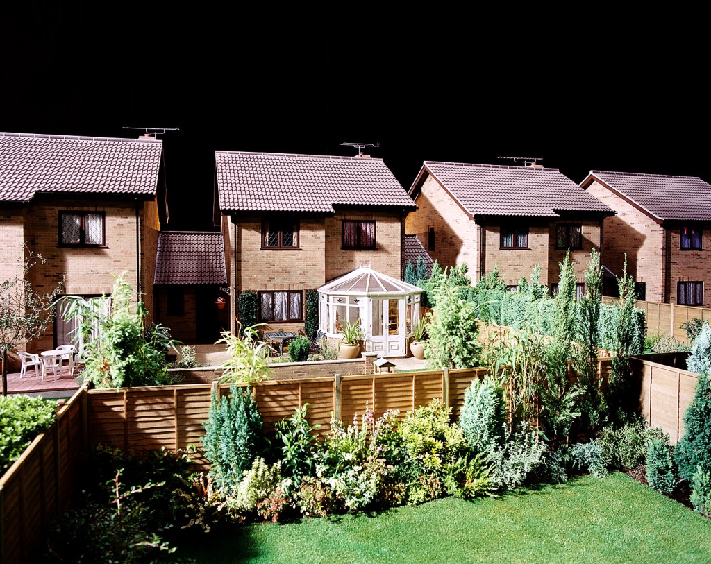 the back of The Dursley's house at 4 Privet Drive, 2004,