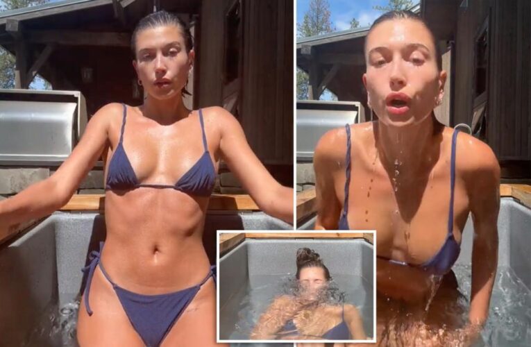 Hailey Bieber says cold plunging helped anxiety, experts weigh in