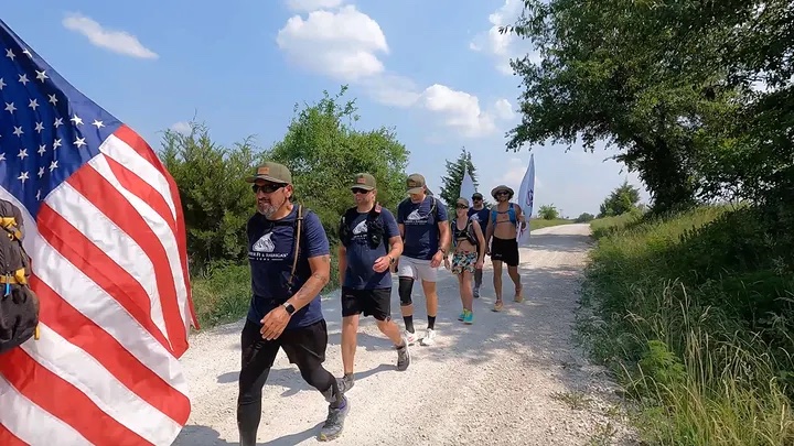 The five-day hike takes the veterans through various towns â and they build friendships with one another throughout the hike.