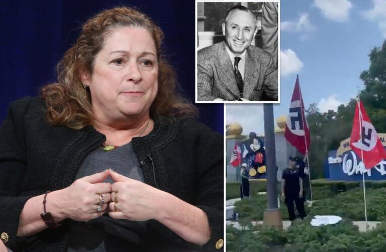 Roy Disney’s granddaughter said he’s ‘spinning in his grave’ over Nazi display outside Disney World