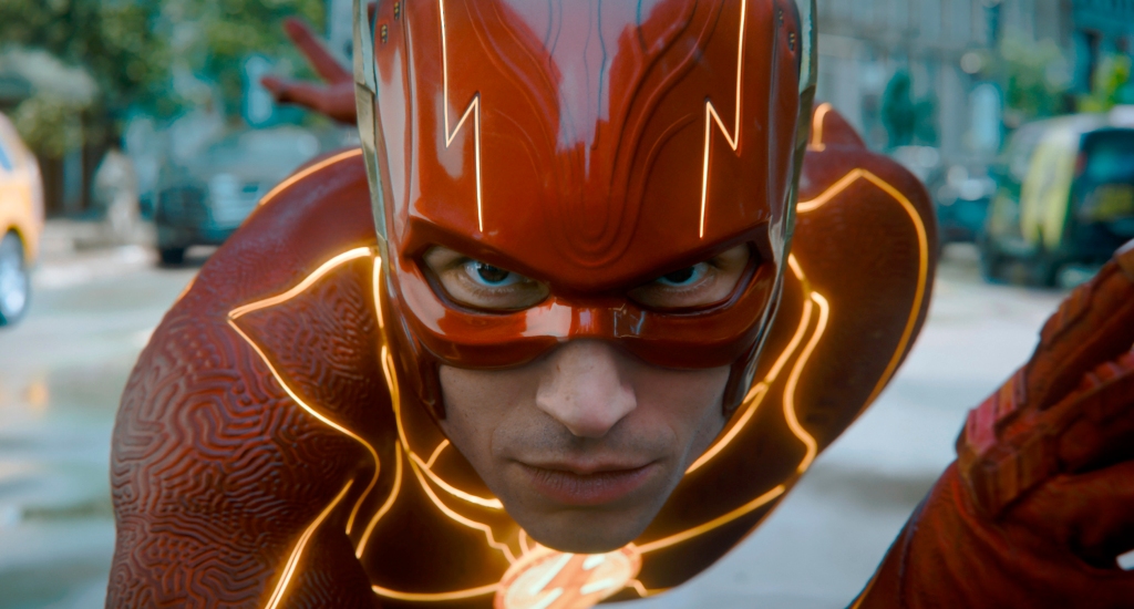 "The Flash," starring Ezra Miller. 