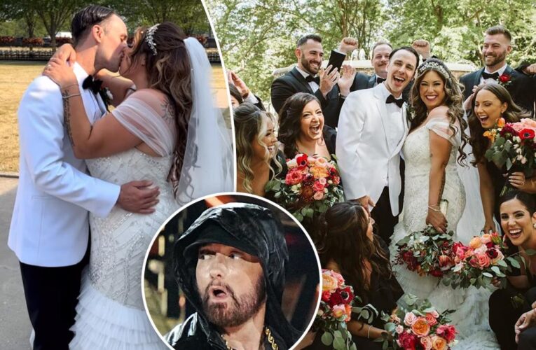 Eminem walked daughter Alaina Scott down aisle at her wedding