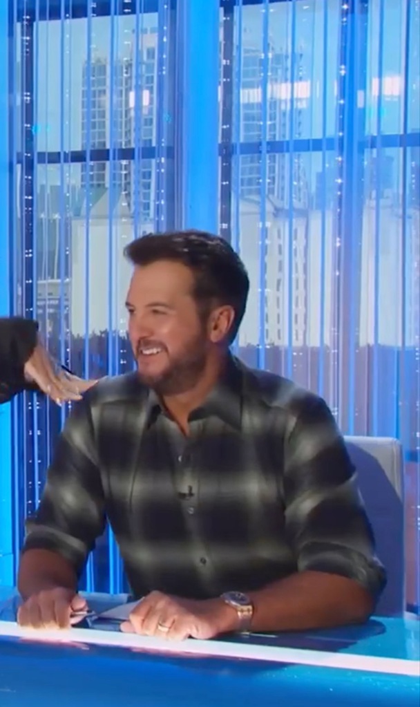 Richie's joke elicited laughter from Bryan who called his co-judge "Katy Purry." 