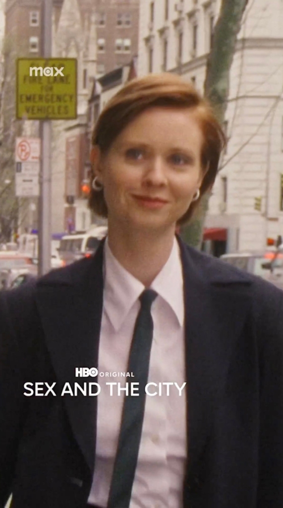 Cynthia Nixon as Miranda in Sex and the City