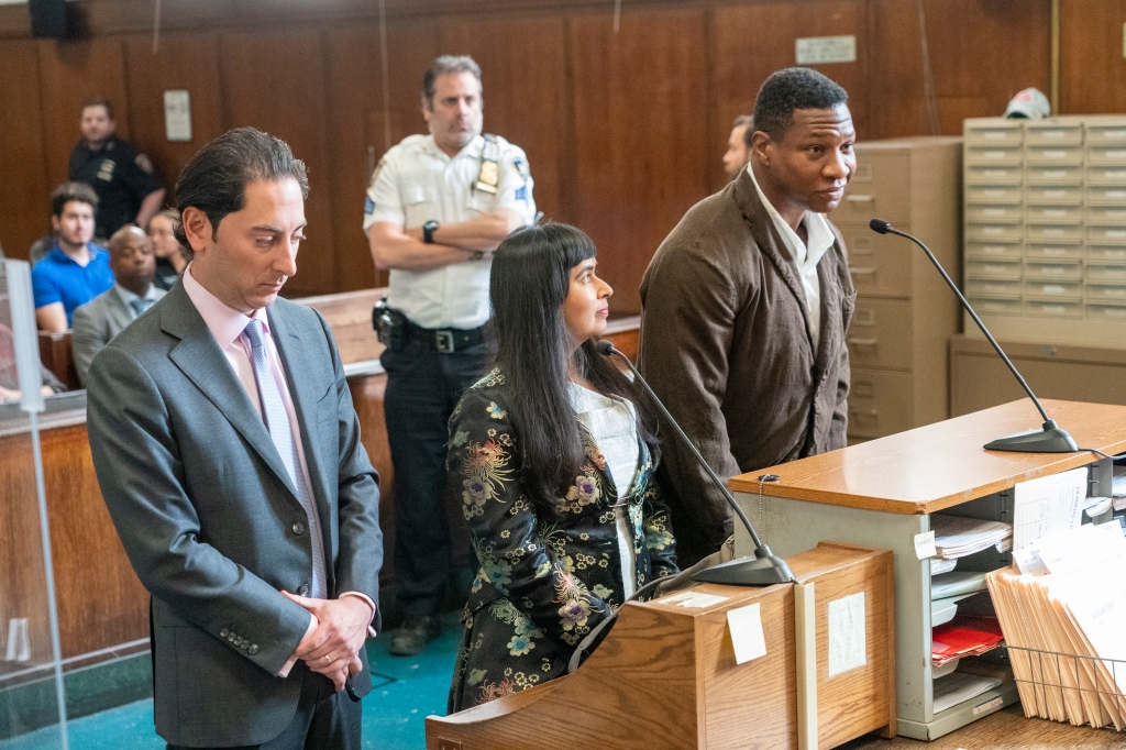 Majors and his attorney, Priya Chaudhry, in court. 