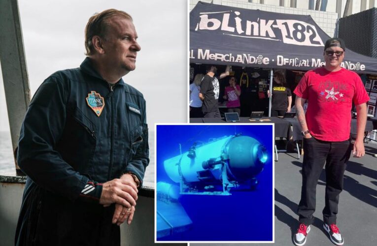 Titanic sub passenger Hamish Harding’s stepson attends Blink-182 concert amid search