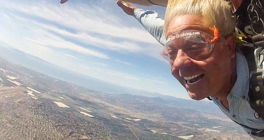 Bill Price skydiving in Camarillo. 