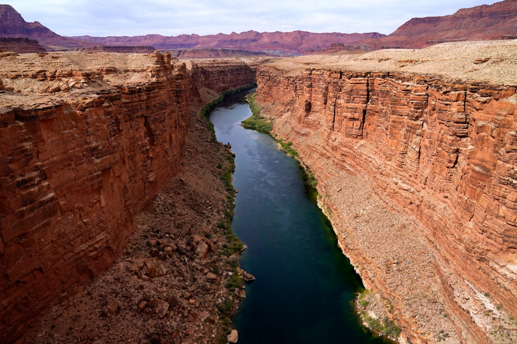 The Colorado River in the upper River Basin is pictured in Lees Ferry, Arizona.
