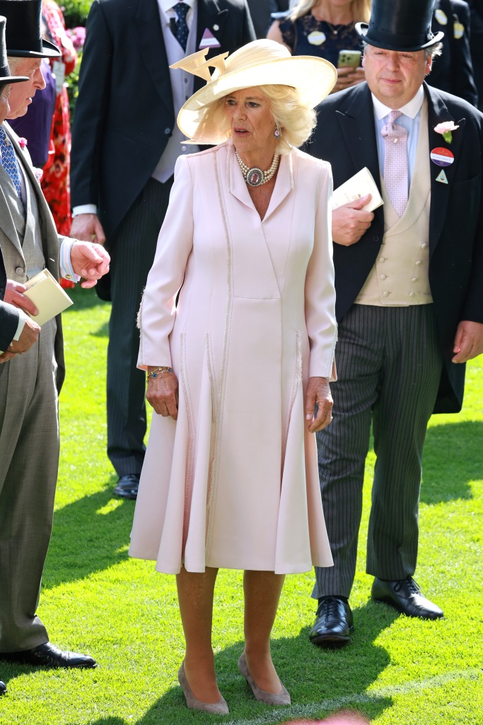 Queen Camilla at the Royal Ascot horse races.