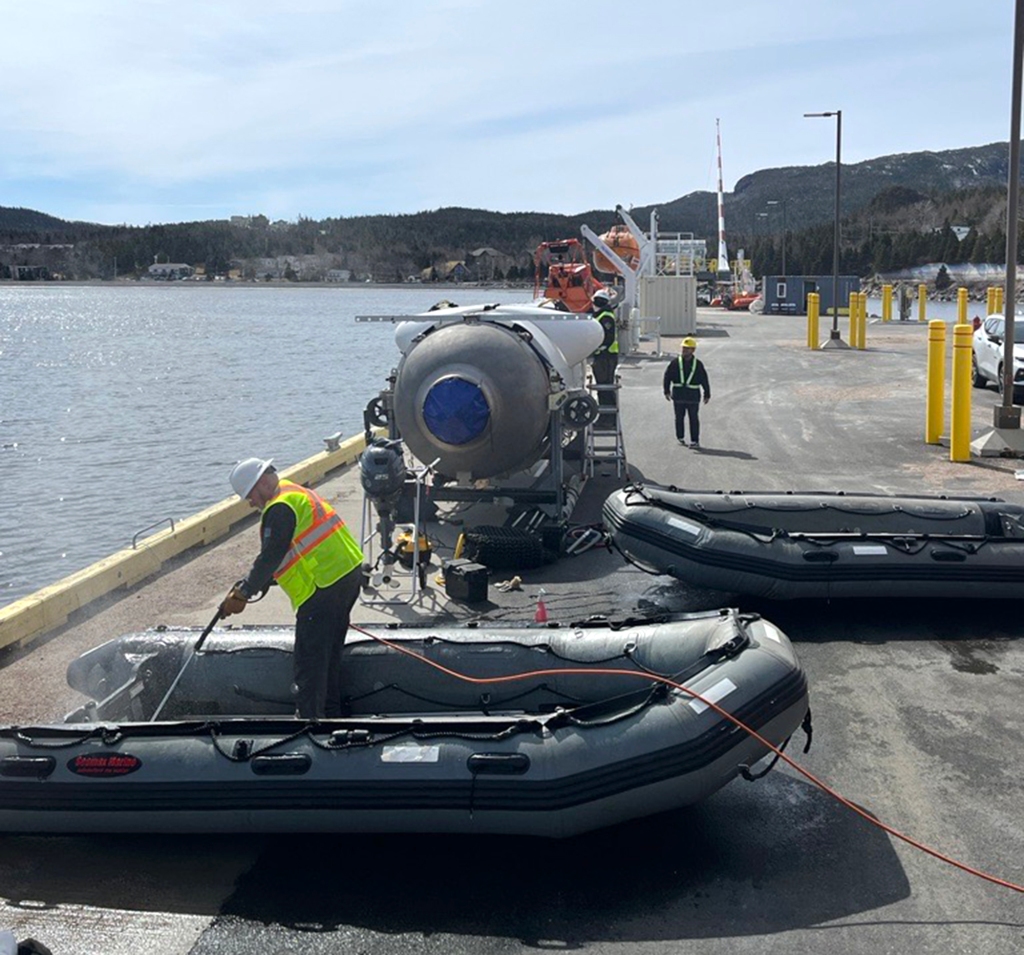 The Titan submersible team "going through final checks" tested on May 8, 2023,