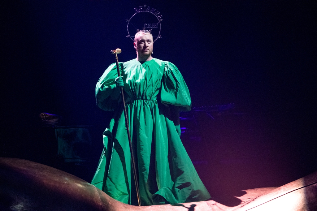 Sam Smith performs at The O2 Arena during their GLORIA tour on April 18, 2023 in London, England.