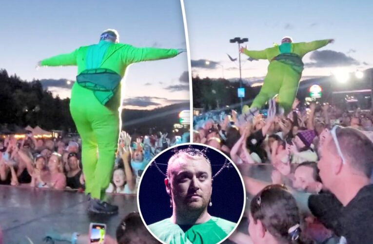 Sam Smith slammed after hoax video of embarrassing stage dive