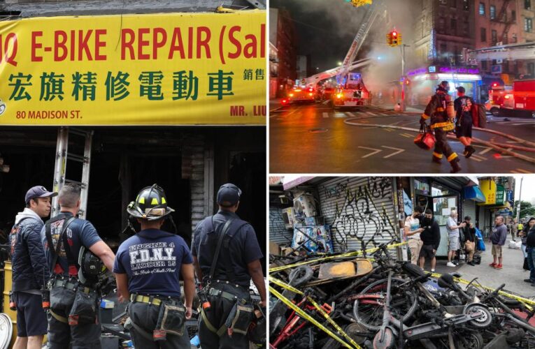 NYC e-bike store fire ‘rekindles’ days after deadly blaze killed 4