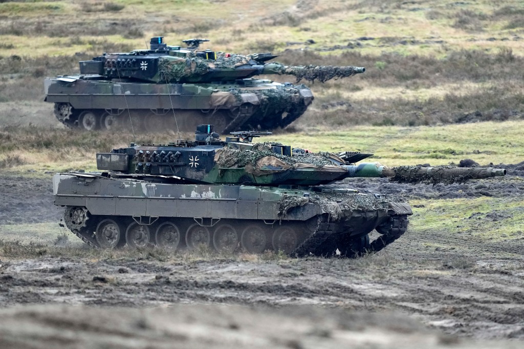 Russia claimed it blew up a Ukrainian Leopard 2 tank.