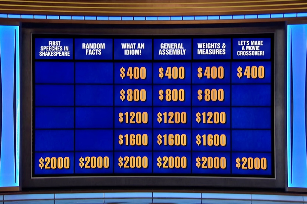 "Dear @Jeopardy, never do that movie crossovers category again. love, me," tweeted a second user.