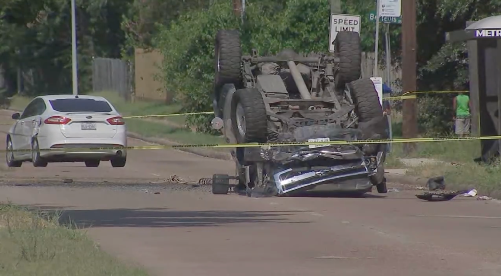 Houston police said the social media sensation was behind the wheel when a truck hit the vehicle she and her mother were traveling in.