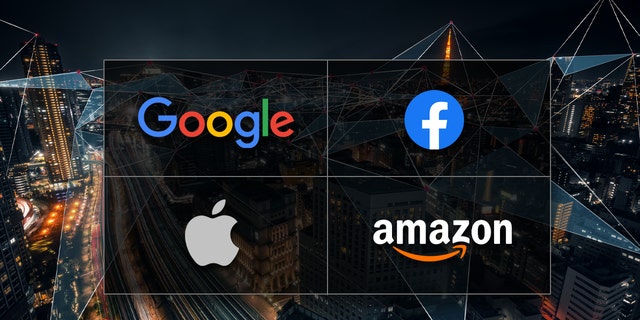 Logos of major Big Tech companies