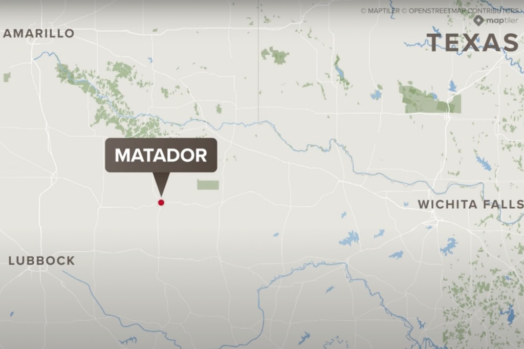 The worst damage appeared to be in Matador — a town of about 570 people 70 miles northeast of Lubbock in Motley County.