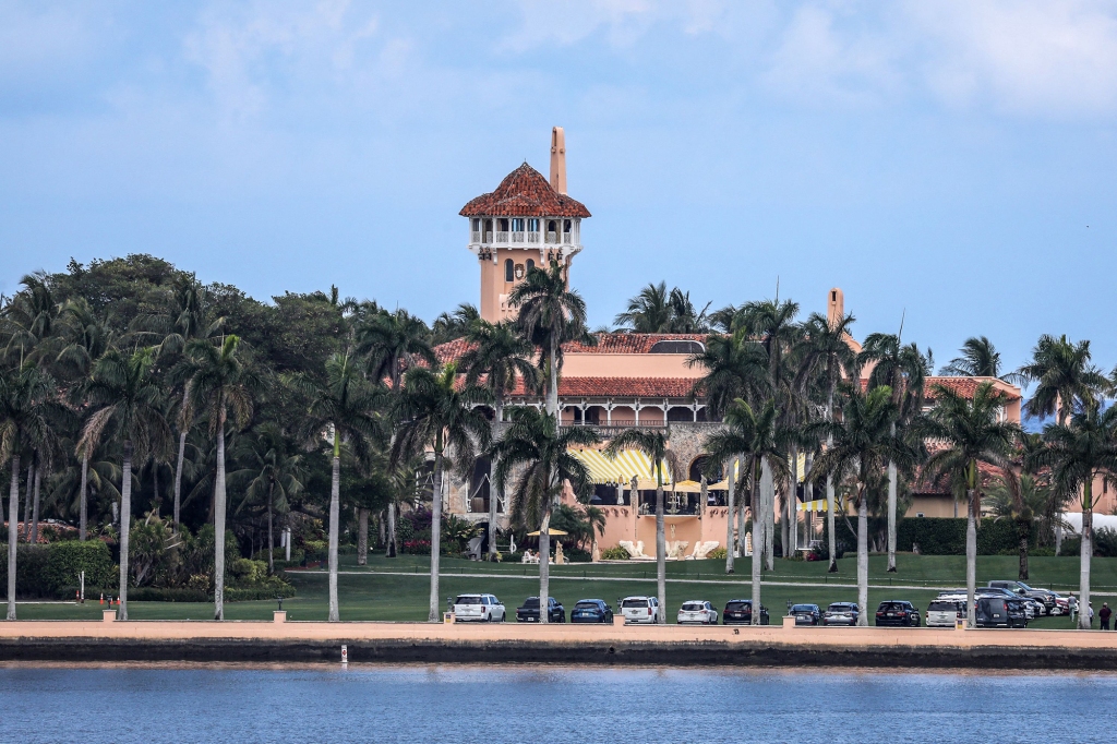 The Mar-a-Lago Club, home of former US President Donald Trump, is seen on April 4, 2023 in Palm Beach, Florida. 