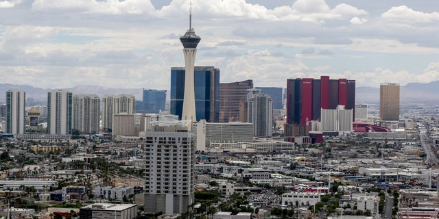 The Las Vegas strip