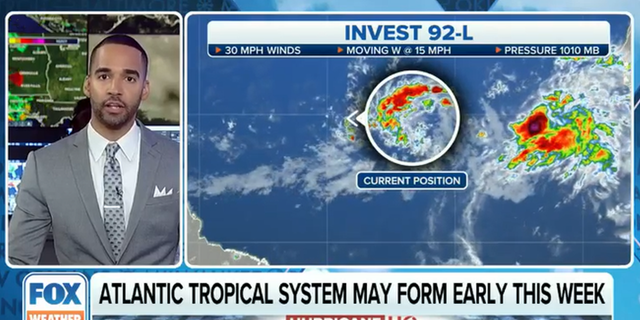 A weather map