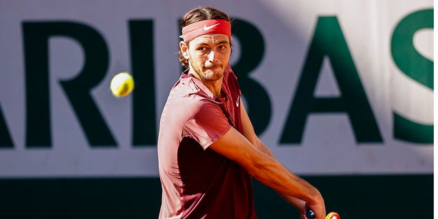 Taylor Fritz at match