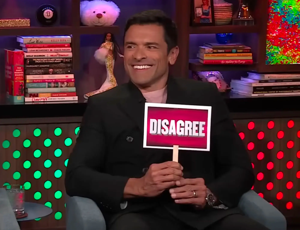 Consuelos, 52, admitted that he was "hornier" than his spouse, also 52, during a game called "1,2, Agree or Disagree."