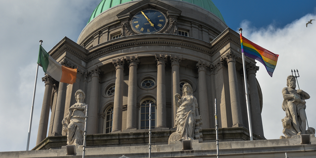 flags over dublin custom house