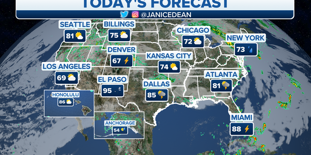 National weather forecast US