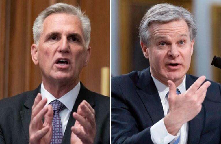 McCarthy pledges contempt charge Thursday if FBI’s Wray dawdles further on Biden ‘bribe’ doc