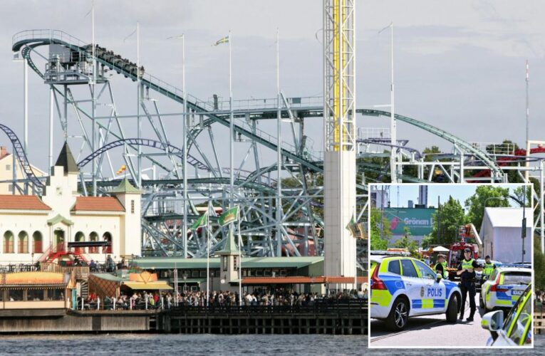 Roller coaster partially derails at Swedish amusement park, killing one and injuring 9