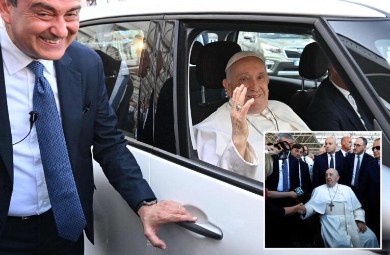 Pope Francis leaves Rome hospital 9 days after surgery