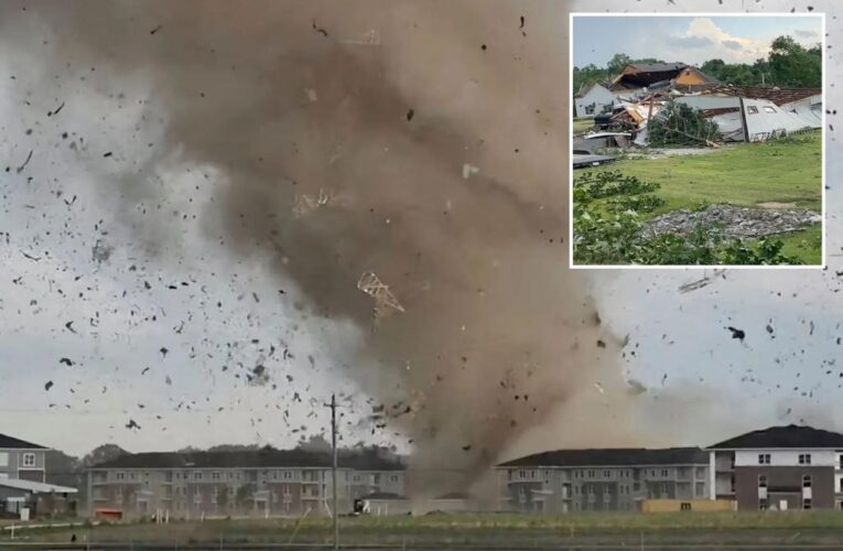 Tornadoes terrorize Indiana Sunday as severe storms knock out power to over 700K from Ohio Valley to South