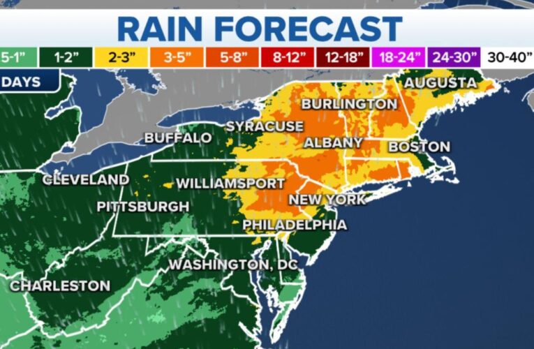 Northeast sees flash flooding with more storms expected during weekend washout