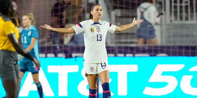 Alex Morgan during match