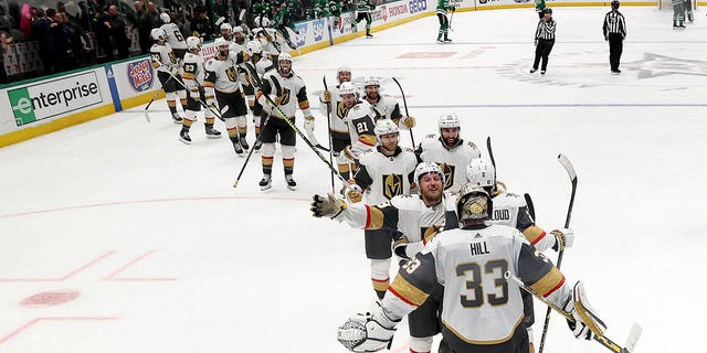 Vegas Golden Knights celebrate