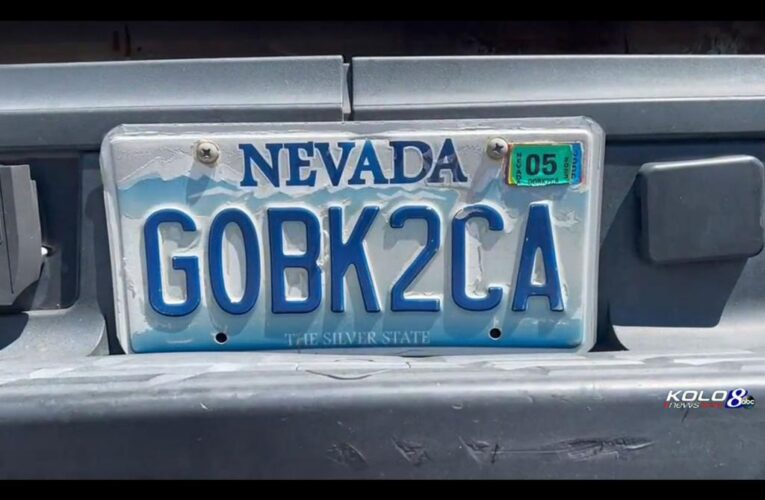 Nevada license plate short for ‘Go back to California’ revoked by DMV