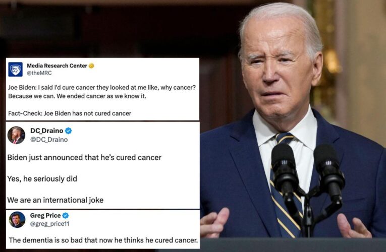 ‘We ended cancer,’ Biden falsely claims in latest gaffe