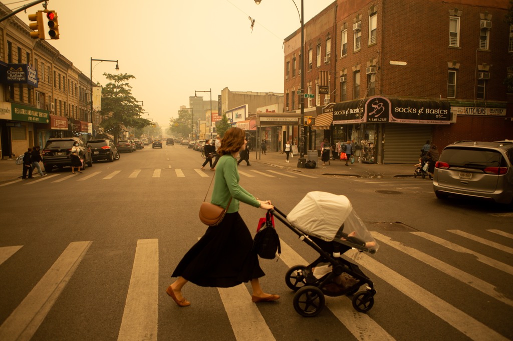 The smoky skies will not be to the same degree as the city experienced in June when the sky turned an eerie orange color.