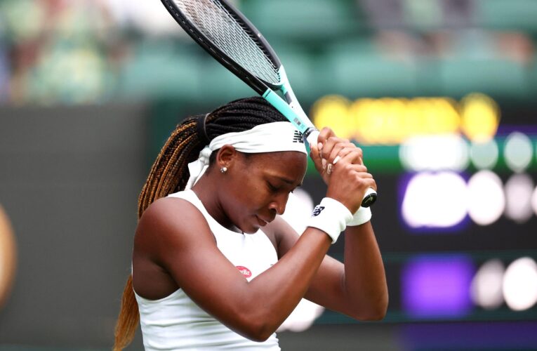 Coco Gauff suffers shock early exit from Wimbledon after losing to Sofia Kenin in the first round of the tournament