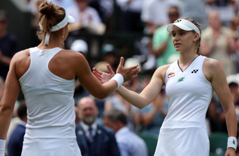 Wimbledon 2023: Elena Rybakina into quarter-finals after Beatriz Haddad Maia retires, Mirra Andreeva out
