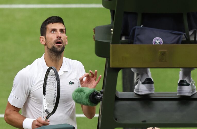 Wimbledon 2023: Umpire slammed as Novak Djokovic penalised for hindrance call during win against Jannik Sinner