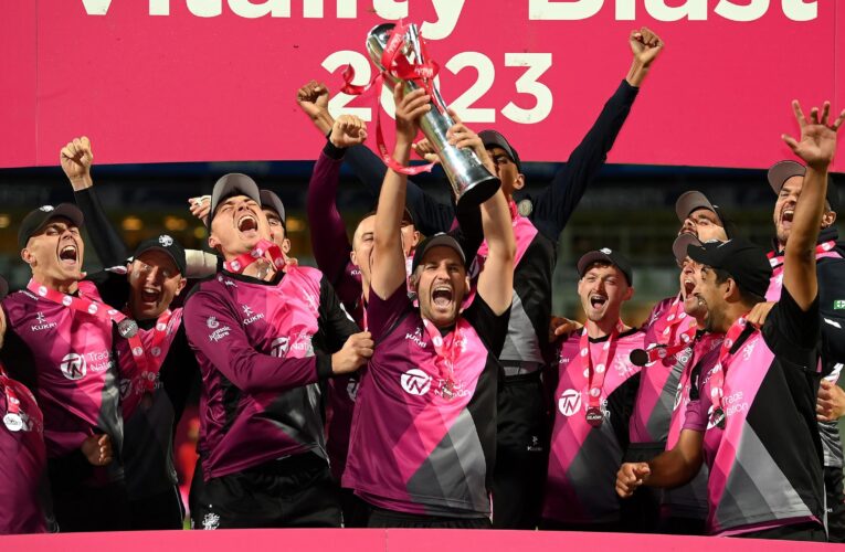 T20 Blast Finals Day: Somerset crowned champions after edging Essex in thrilling final at Edgbaston