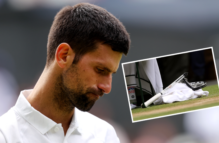 Novak Djokovic fined for smashing his racquet against net post in Wimbledon final defeat to Carlos Alcaraz