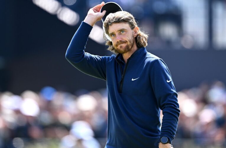 Tommy Fleetwood in share of lead at Open Championship, Rory McIlroy five off the pace