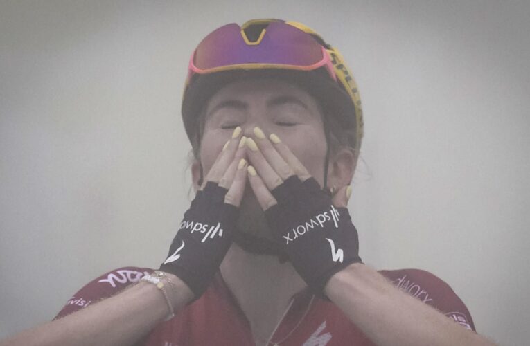 Demi Vollering battled nerves to secure ‘incredible’ Stage 7 win on Col du Tourmalet at Tour de France Femmes