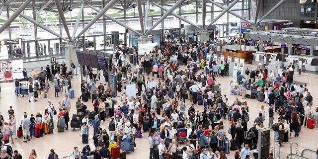 Airline delays protest